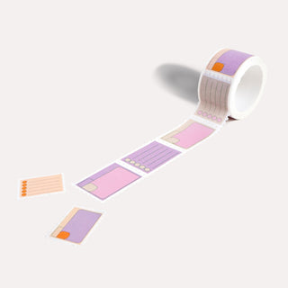 Einzelne Abschnitte zum Ablösen und Beschriften