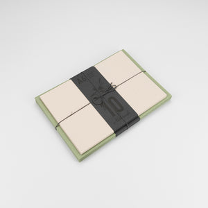 Togethery Briefkarten-Set A6 blanko - salbeigrün