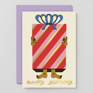 Gratulant in Geschenkverpackung