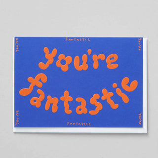 Klappkarte mit Schrift You are fantastic