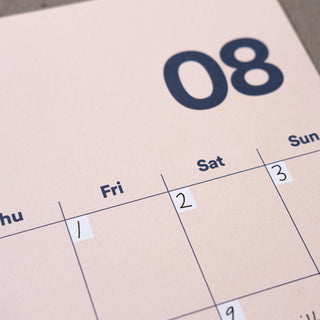 Yearcalendar Wandkalender undatiert A3