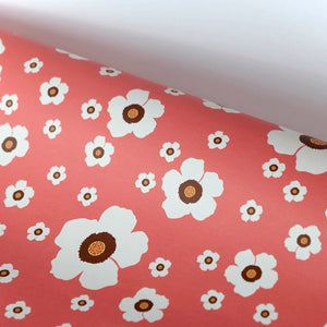 Haferkorn & Sauerbrey Geschenkpapier aus Berlin Feinstpapier Offsetdruck Big Flowers Blumen bunt Blümchen