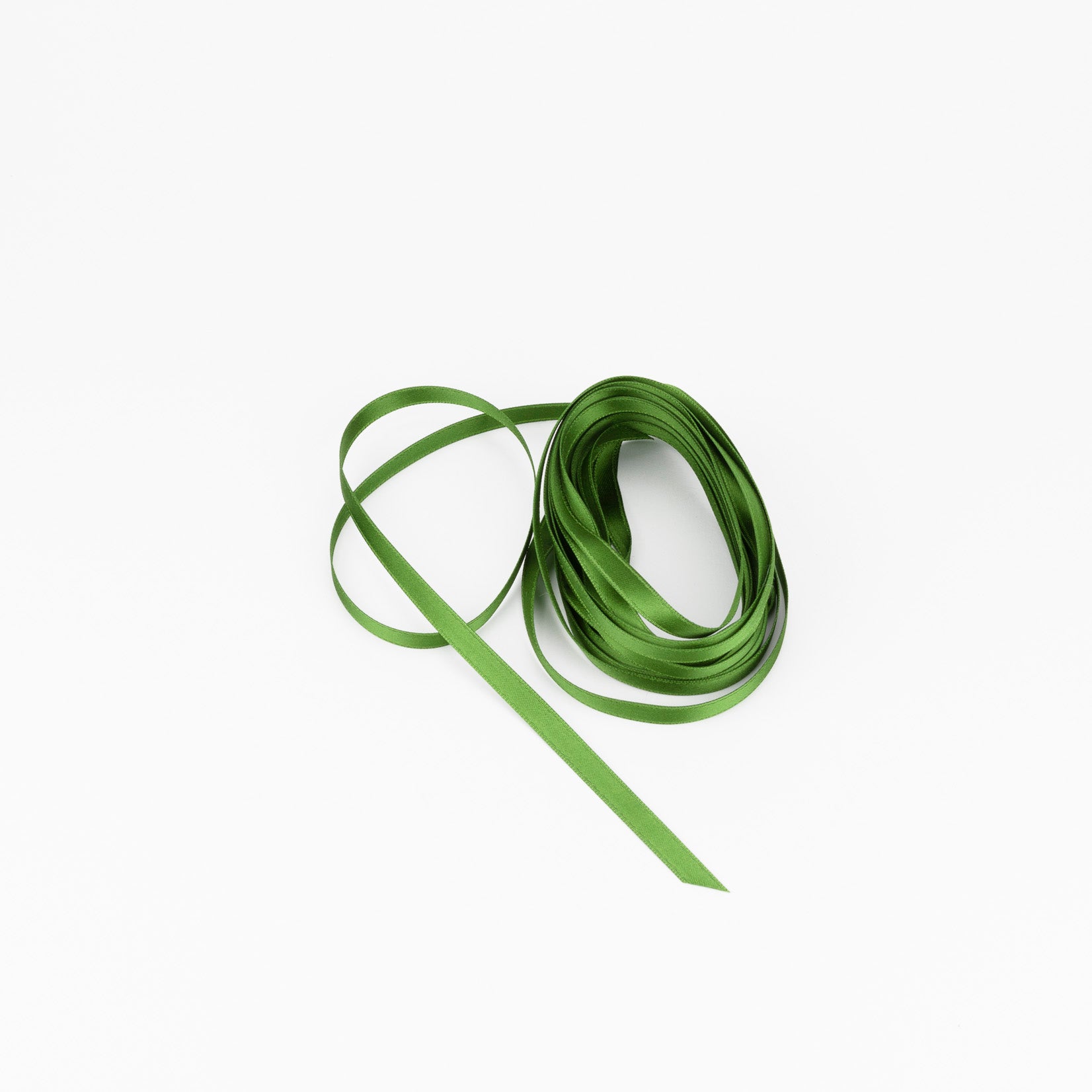 Satinband Geschenkband Schleife Geschenkverpackung 6 mm Satin moss dunkelgrün grün