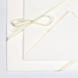 Bütten Briefbogen mit Kuvert - 10 Stück