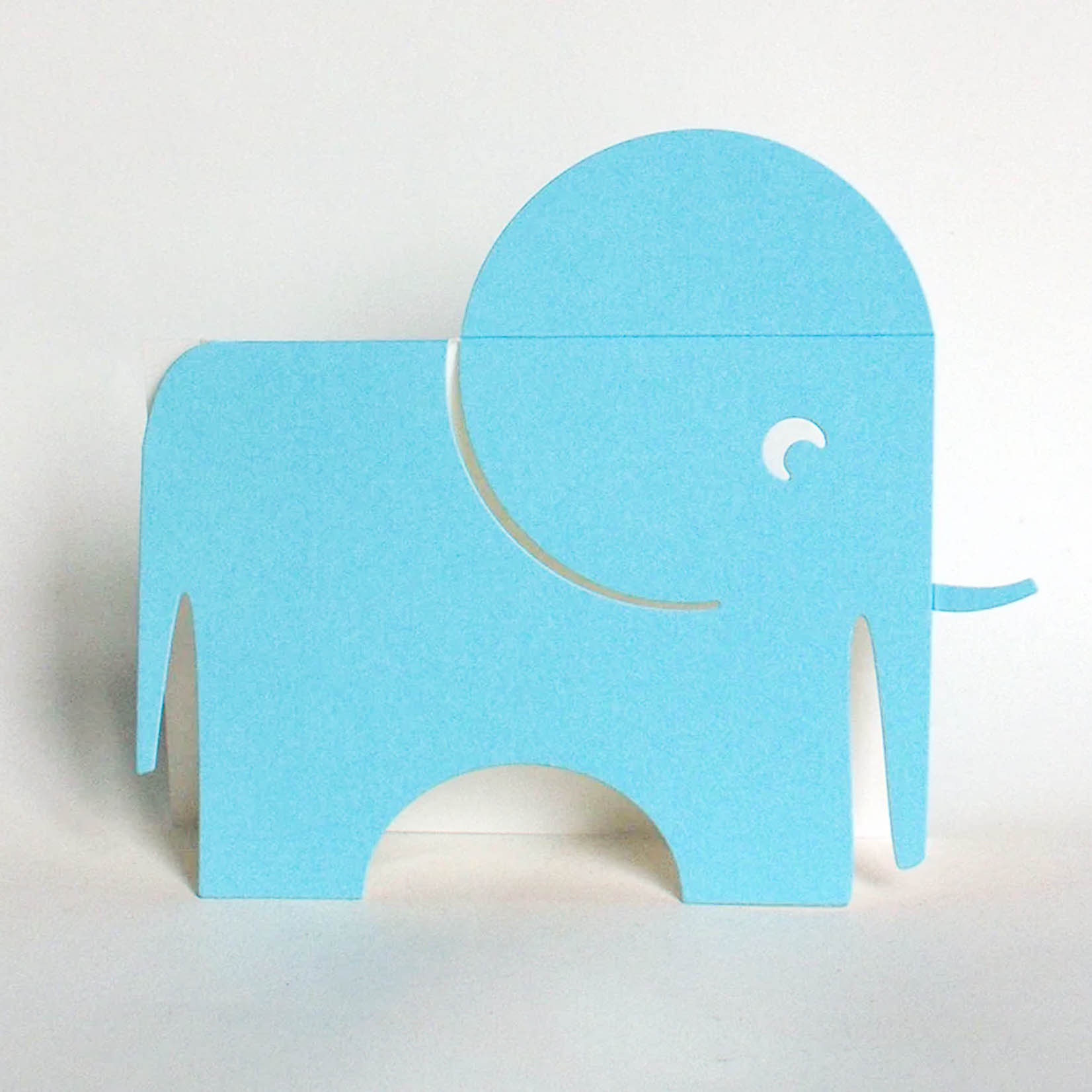 cut&make Kate Bowden Klappkarte Karte The Blue Elephant Elefant