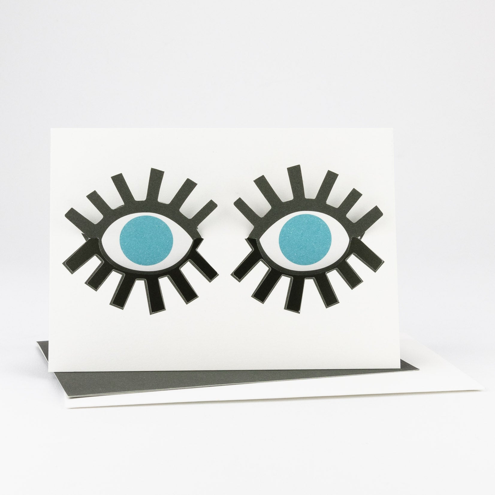 cut&make Kate Bowden Klappkarte Karte Blink Eye Augen Wimpern Klimpern