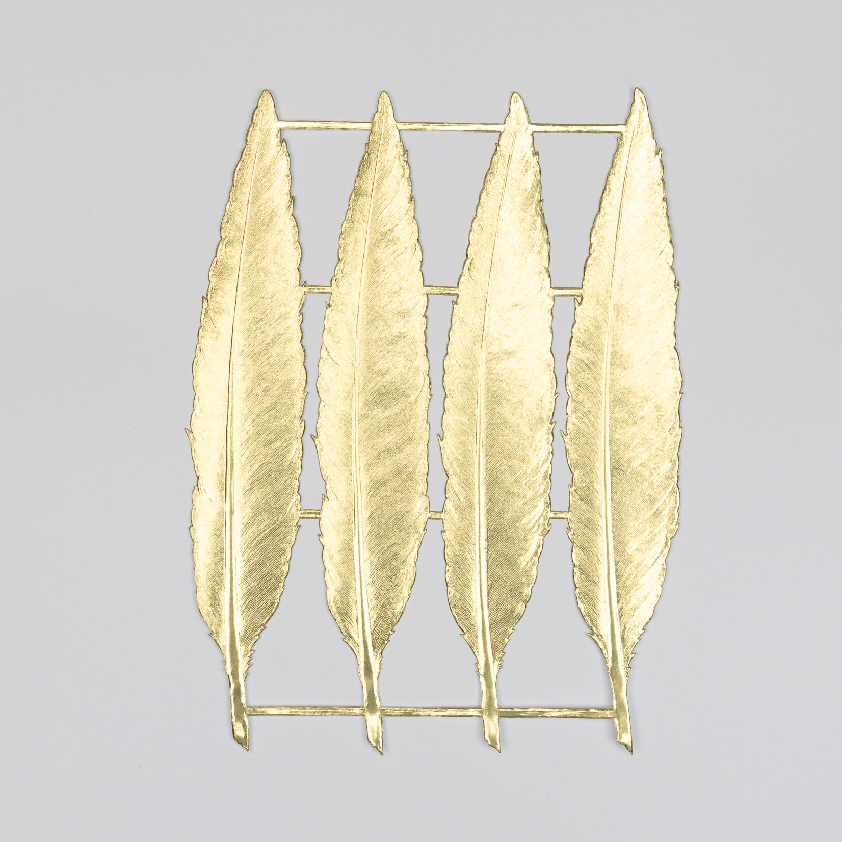 Dresdner Ornamente Pappen Federn Feder gold – paletti store
