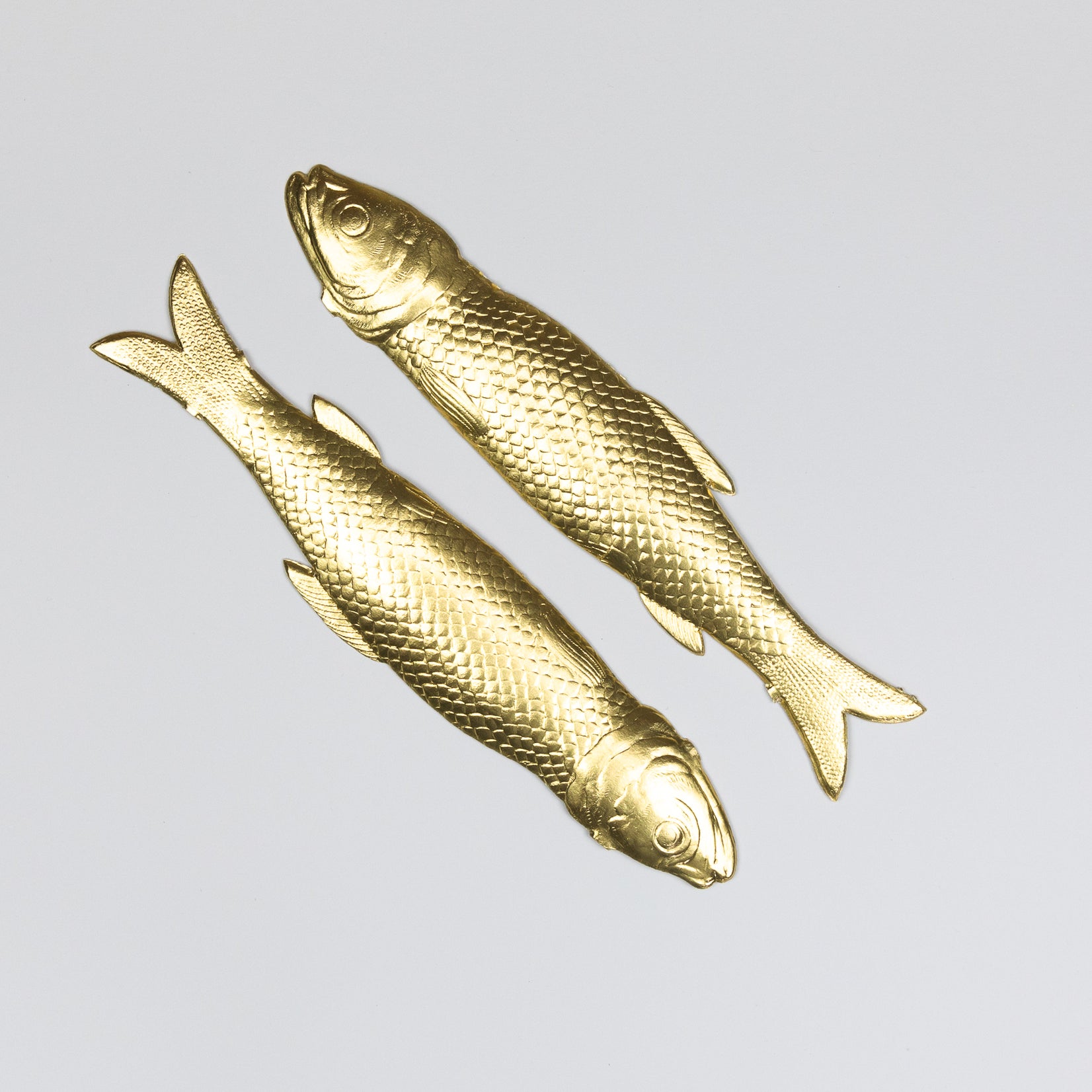Dresdner Ornamente Pappen Fische gold