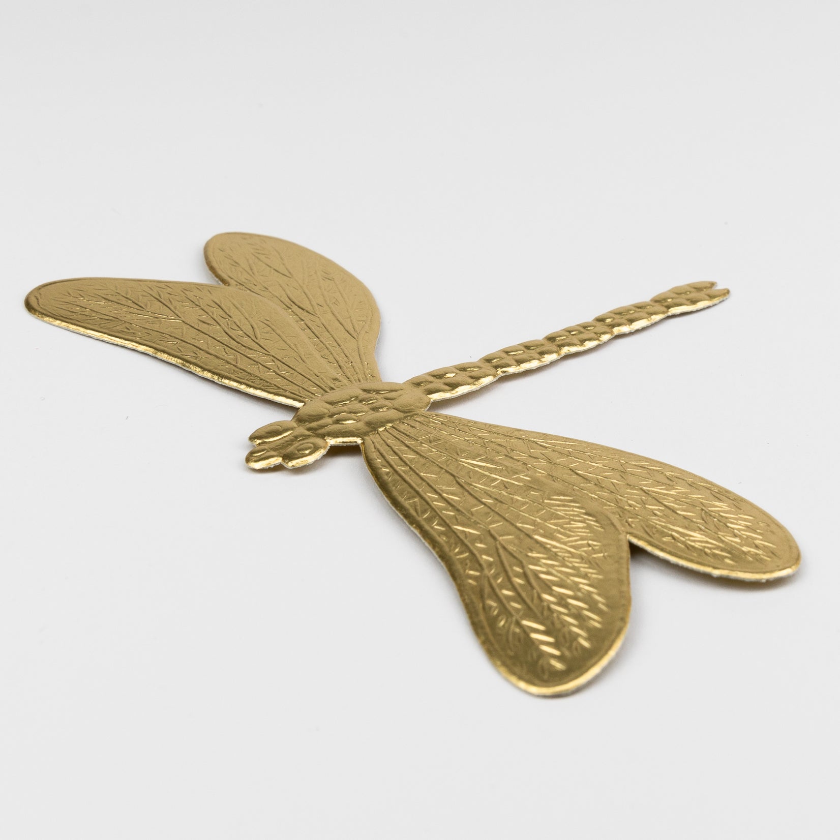 Dresdner Ornamente Pappen Libelle gold