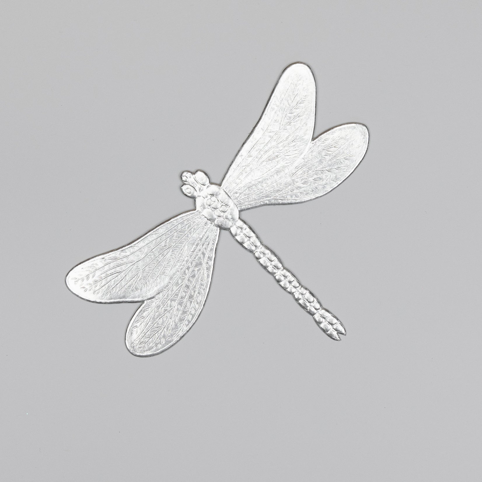 Dresdner Ornamente Pappen Libelle silber