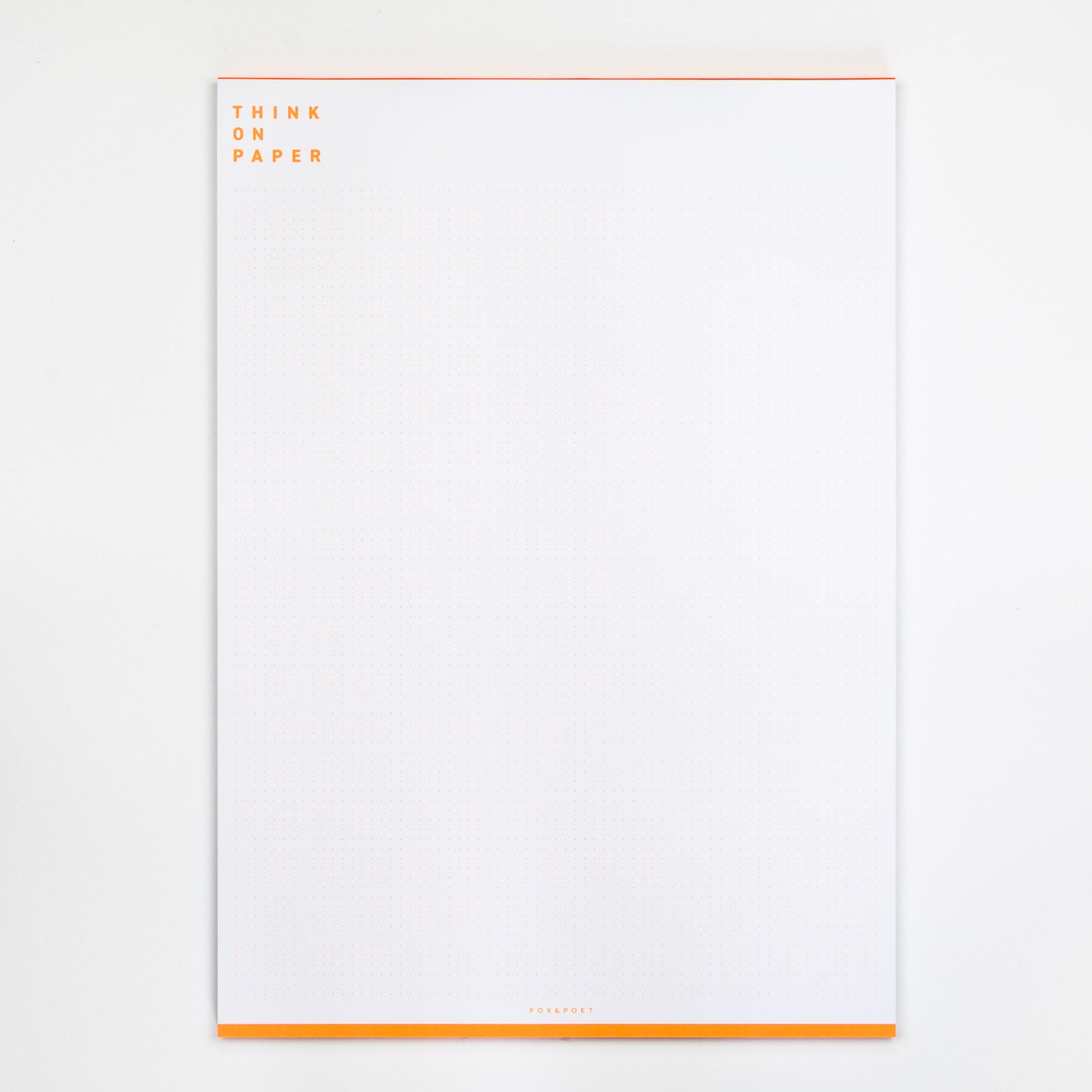 FOX & POET Schreibblock Block neon dot grid Punktraster DIN A4