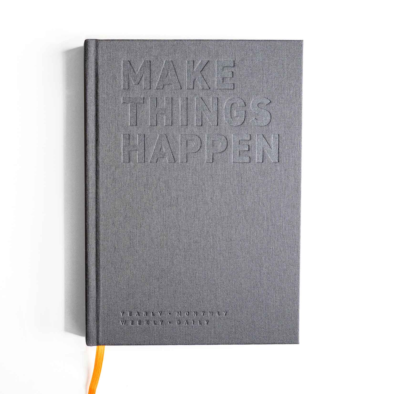 FOX & POET Organiser Notizbuch Make things happen dunkelgrau dark grey Goalbook