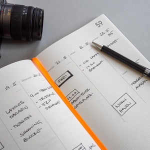 FOX & POET Organiser Notizbuch Make things happen dunkelgrau dark grey Goalbook