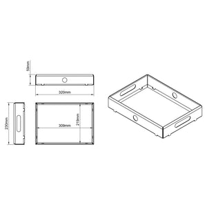 Studio Freudigmann Stiftablage Utensilo Fach DIN A5 Ablage Stahl pulverbeschichtet weiß Made in Europe