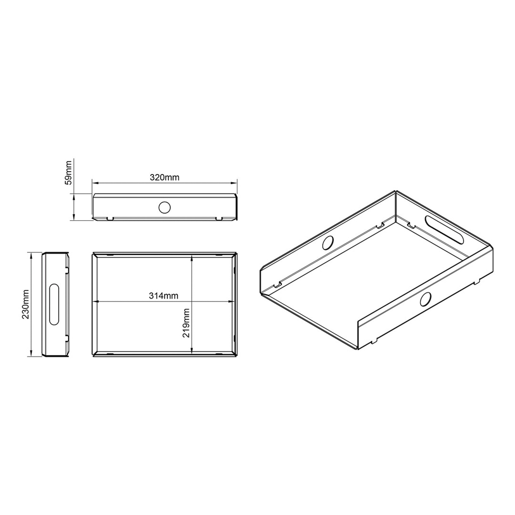Studio Freudigmann Stiftablage Utensilo Fach DIN A4 Ablage Stahl pulverbeschichtet weiß Made in Europe