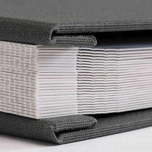 Gmund Fotoalbum Leinen - Graphite 25 x 25 cm Leineneinband Fotobuch Album