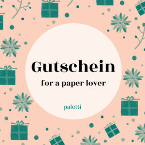 Paletti store Gutschein Geschenkgutschein Voucher Geschenk