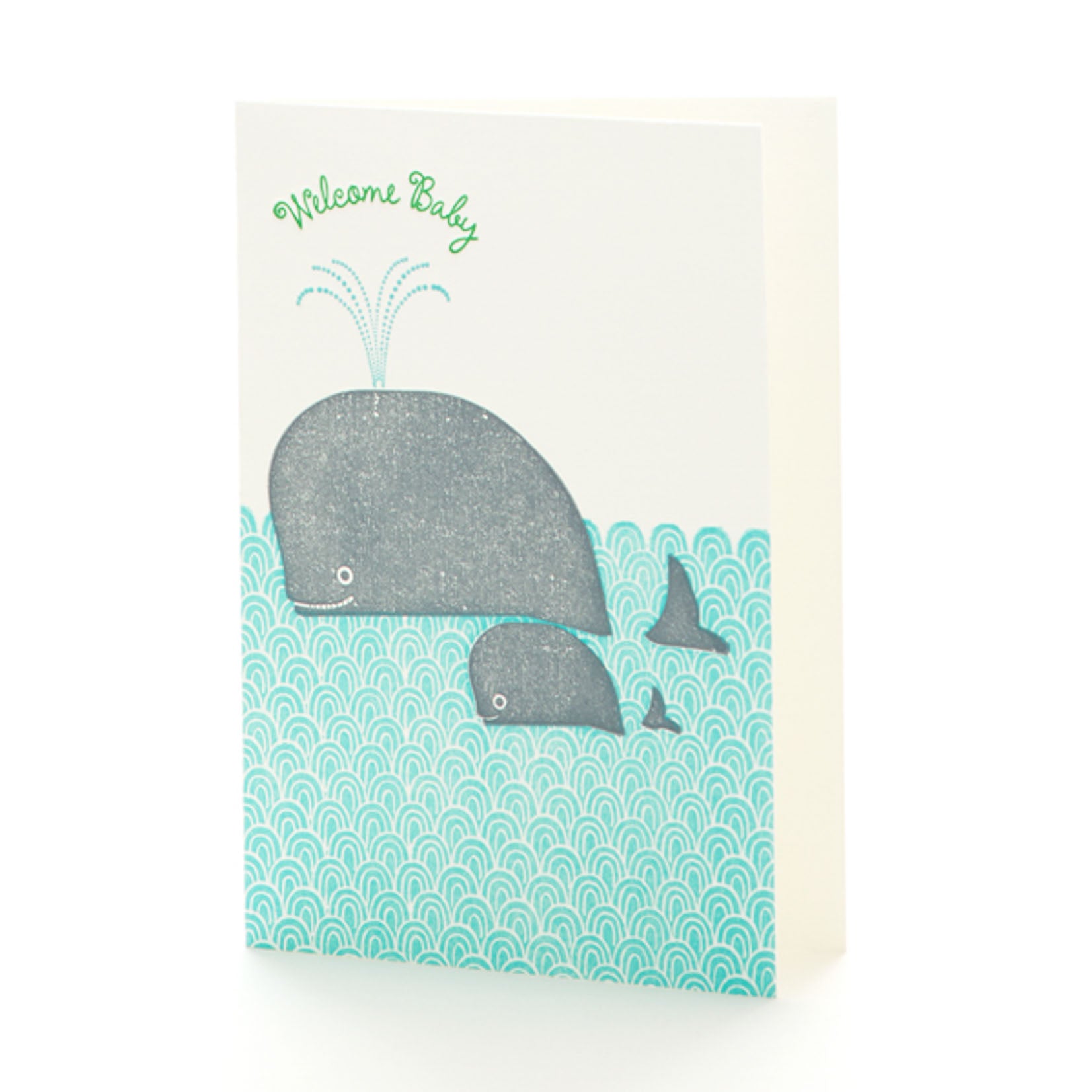 Ilee Papergoods Letterpress Karte Grusskarte Welcome Baby Shower Geburt