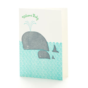 Ilee Papergoods Letterpress Karte Grusskarte Welcome Baby Shower Geburt