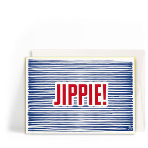Werkstatt Höflich Letterpress Gestalten Postkarte Grusskarte Karte Jippie 