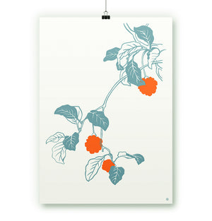 Werkstatt Höflich Letterpress Gestalten Artprint Kunstdruck Blumen
