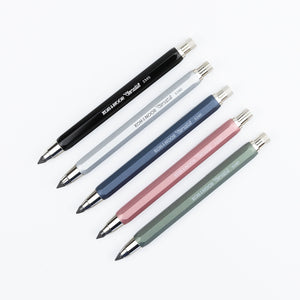 Koh-I-Noor Druckbleistift Set Versatil Minenhalter Metall Bleistift Fallbleistift 5,6 schwarz silber grün blau rosa