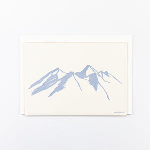 Werkstatt Höflich Letterpress Postkarte Berge Alpen 