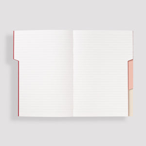Mishmash Portugal Notizbuch Notizheft Buch 3 Tabs Register Scarlett rot red himbeerrot