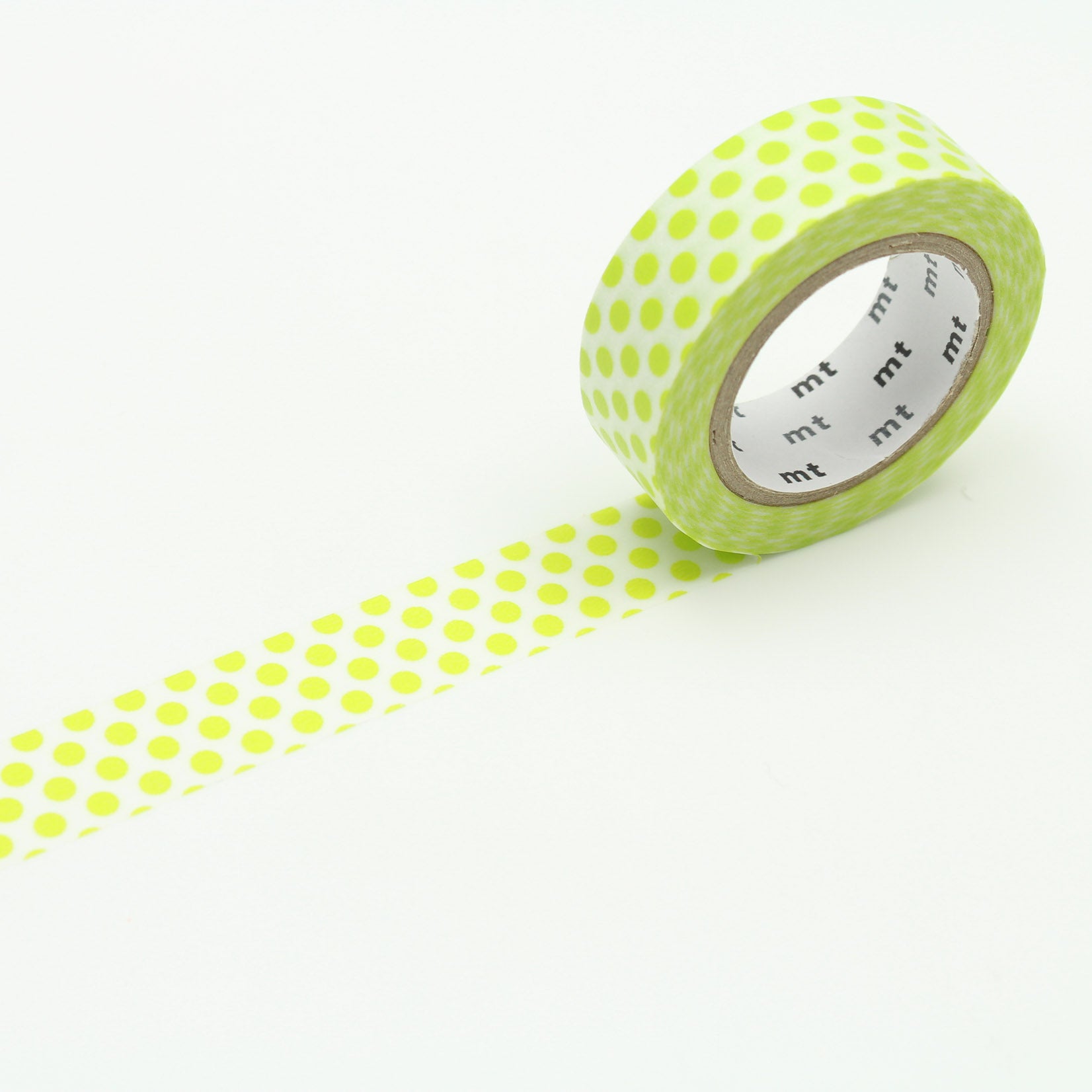 mt masking tape dots lime