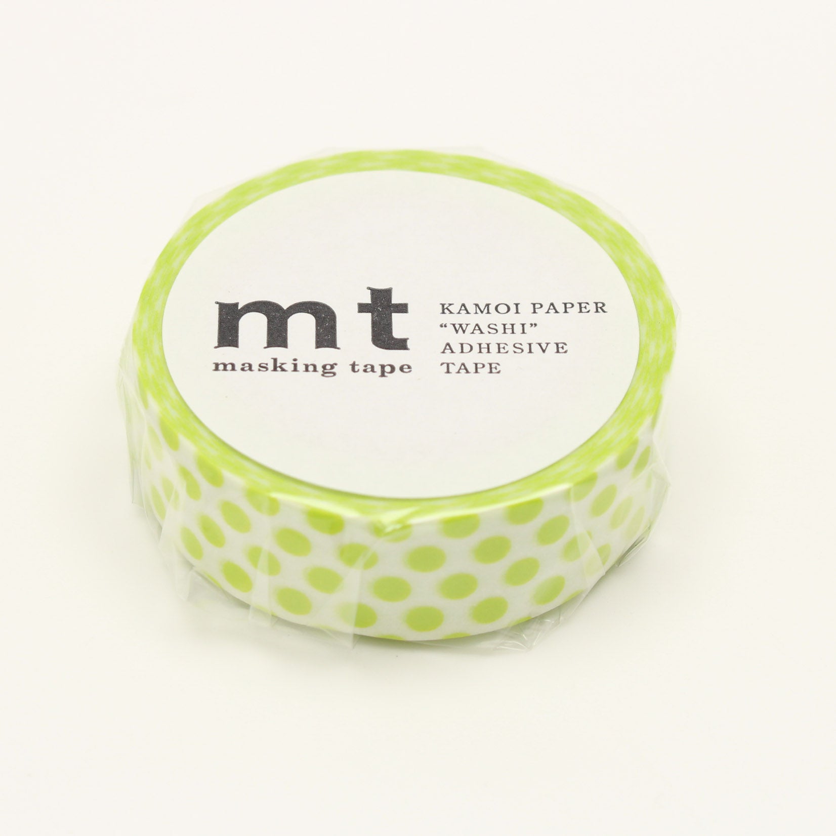 mt masking tape dots lime