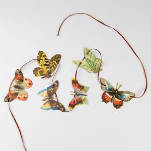 Girlande Schmetterlinge Glanzbilder Dekoration Dresdner Ornamente Dekoration Kette