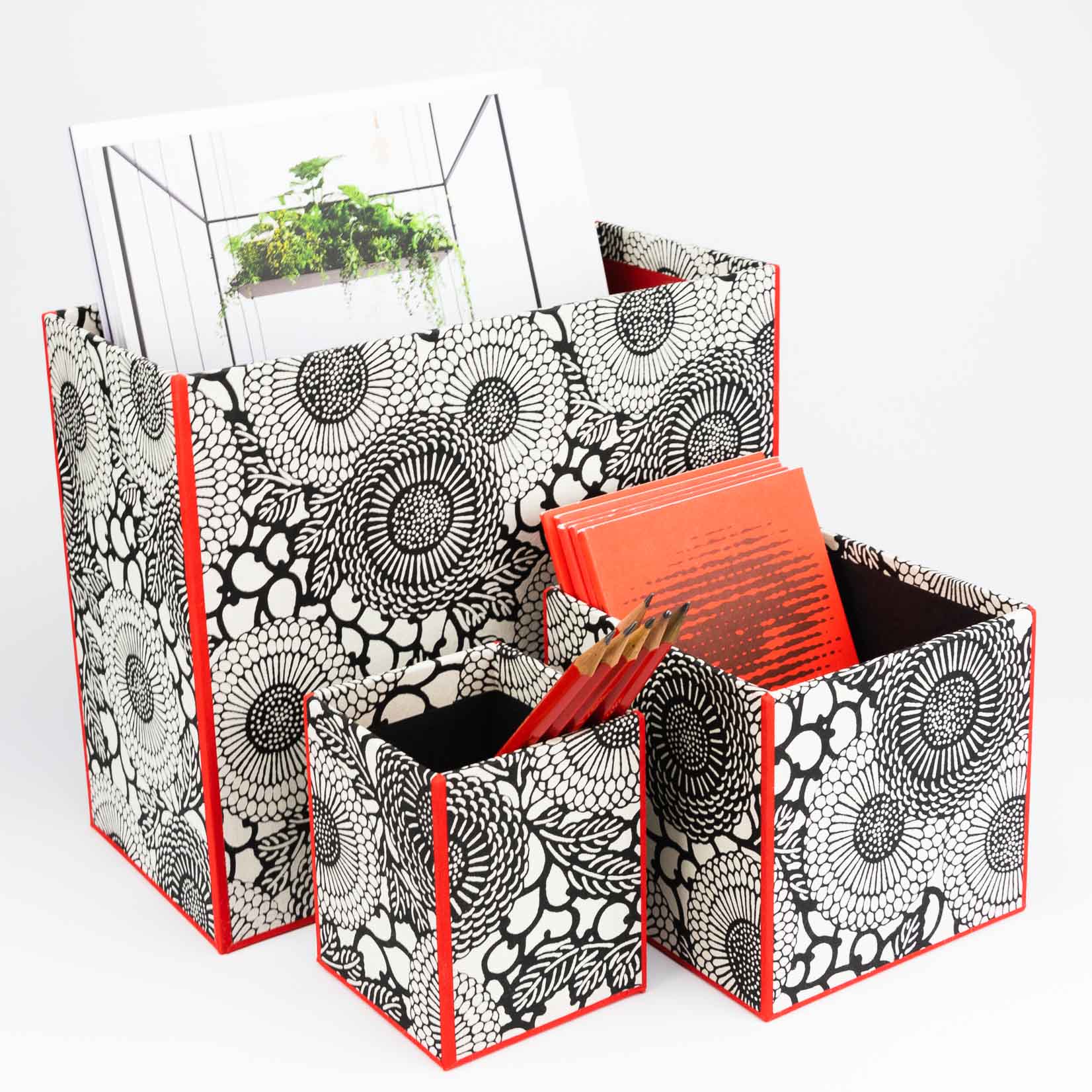 oh papier Utensilo groß "Blüten und Ranken"
