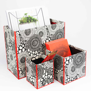 oh papier Utensilo groß "Blüten und Ranken"