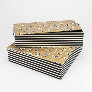 oh papier Rechteckige Box "Pandas"