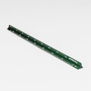 Penco Drafting Scale Zeichenlineal Ruler Lineal 15 cm aus Aluminium Dreikantlineal grün green