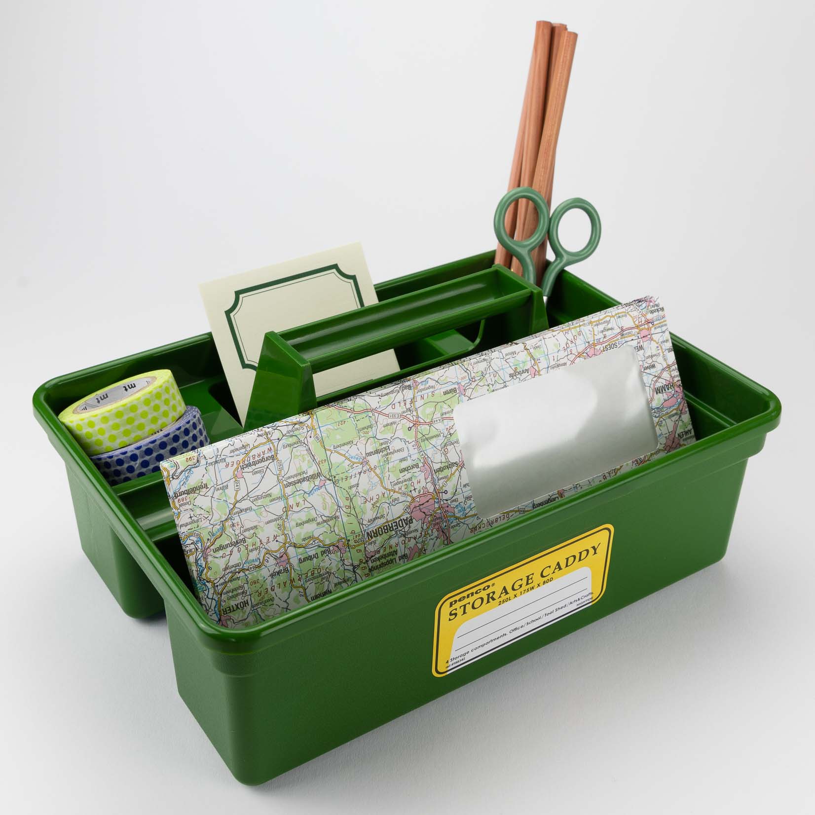 aufbewahrung grün Penco Storage Caddy Organizer Utensilo Aufbewahrung Ordnung Ordner green grün – paletti store