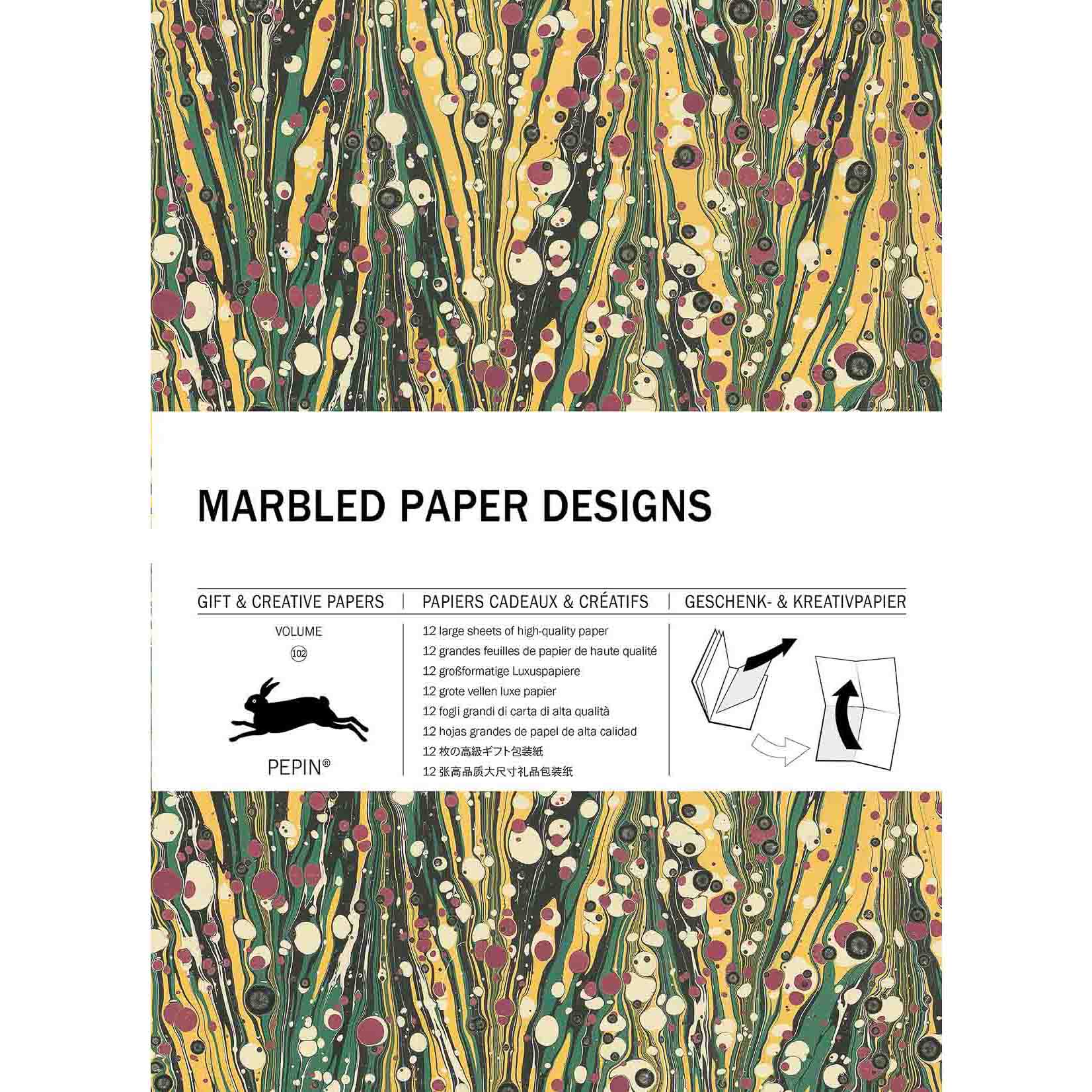 Pepin Press Geschenk- und Kreativpapier Marbled Paper Designs