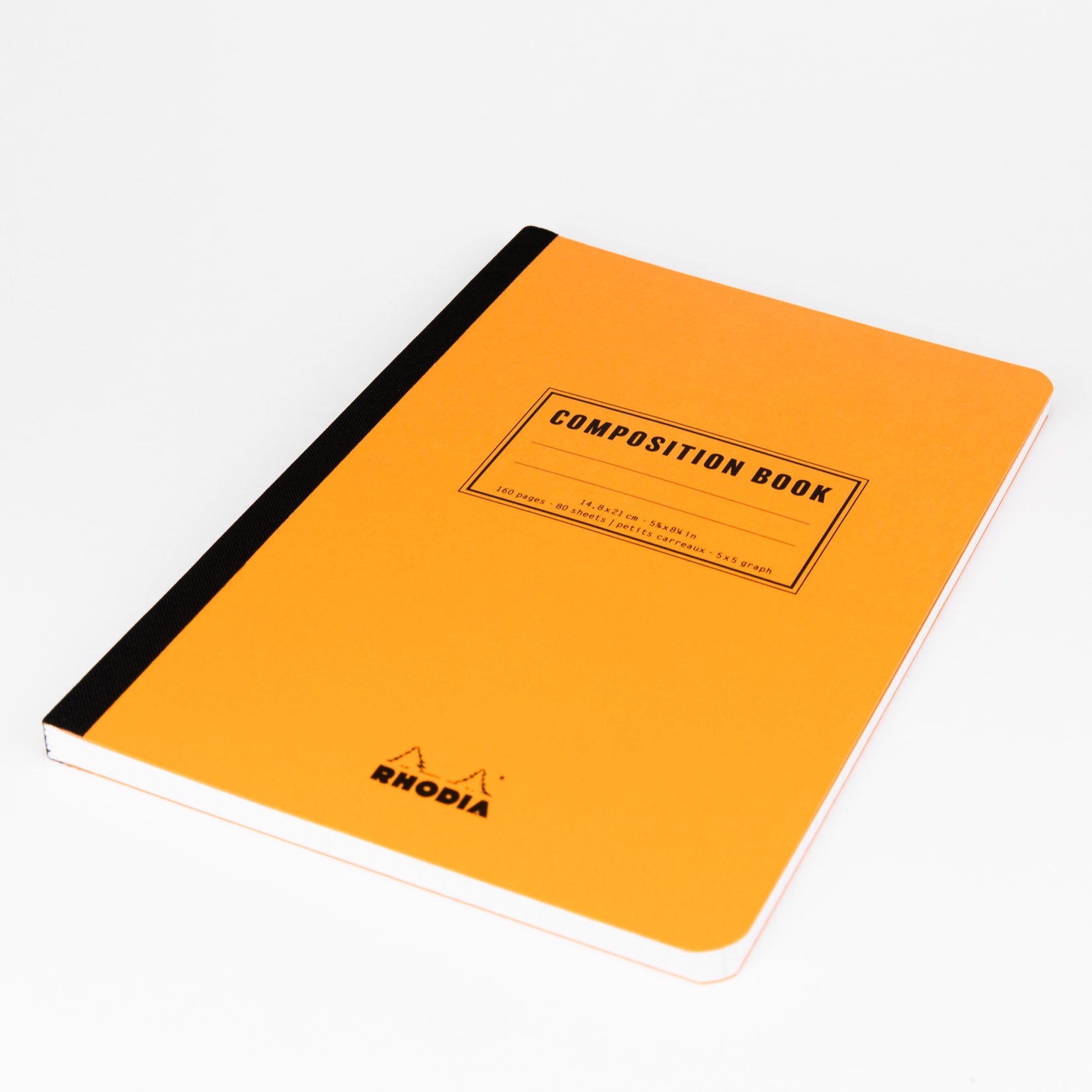 Rhodia Composition Notebook Notizbuch orange A5 kariert