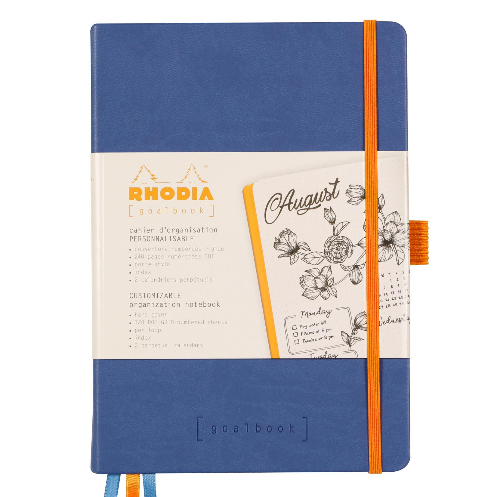 Rhodia Goalbook Hardcover Notebook Notizbuch A5 saphir blau