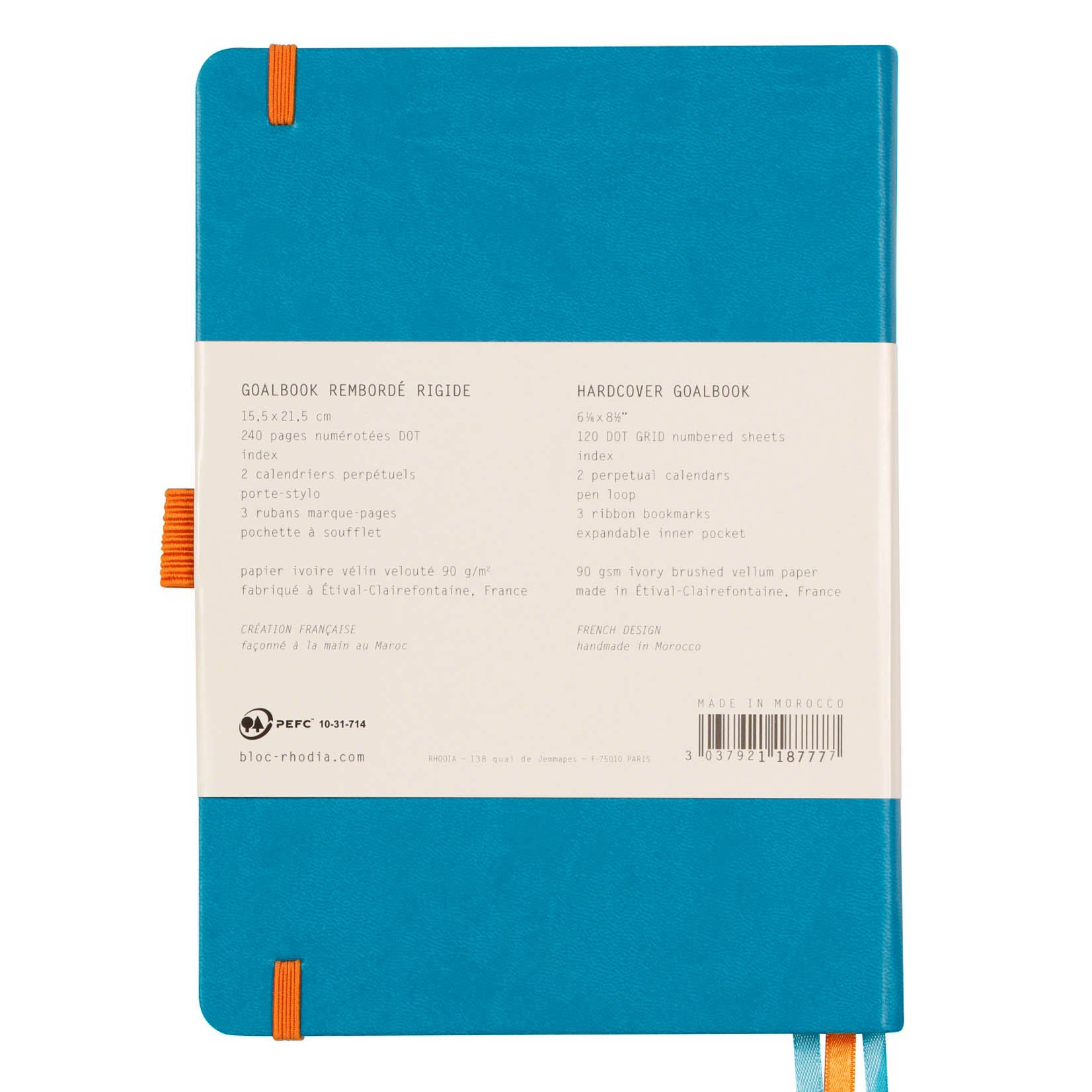 Rhodia Goalbook Hardcover Notebook Notizbuch A5 türkis blau