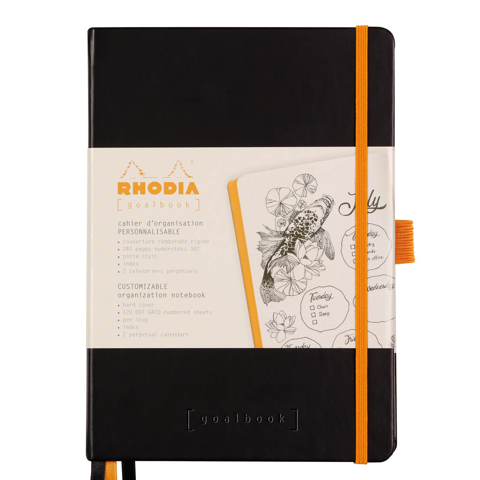 Rhodia Goalbook Hardcover Notebook Notizbuch A5 schwarz