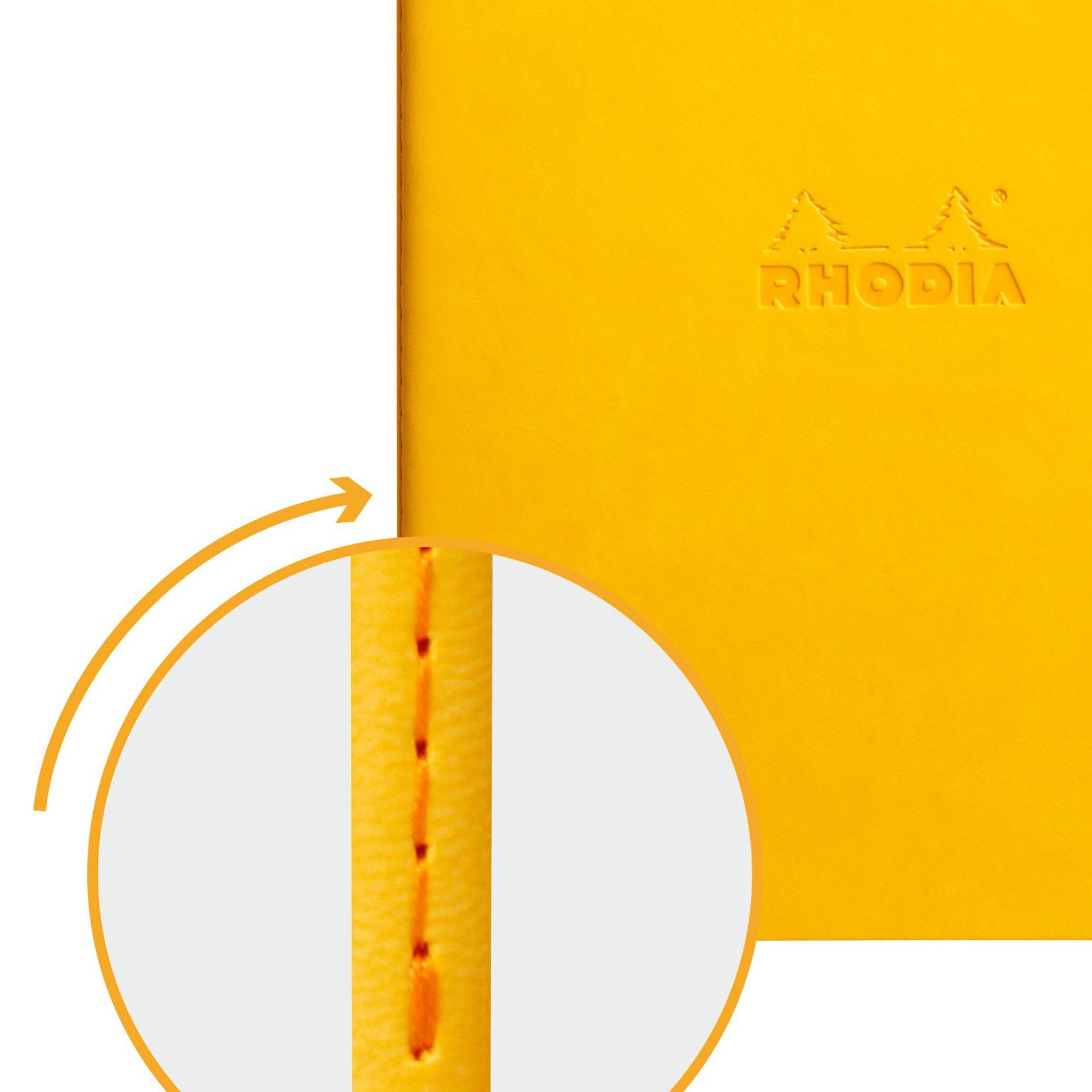 Rhodia Rhodiarama dot A5 Notebook Notizbuch narzisse gelb