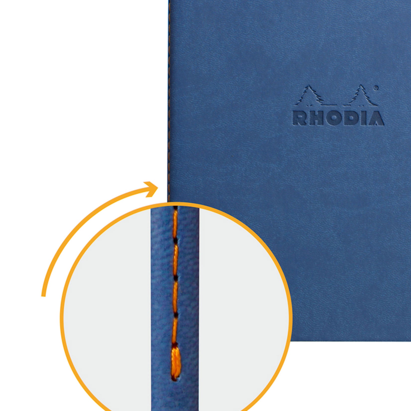 Rhodia Rhodiarama dot A5 saphir Notebook Notizbuch Notizheft blau