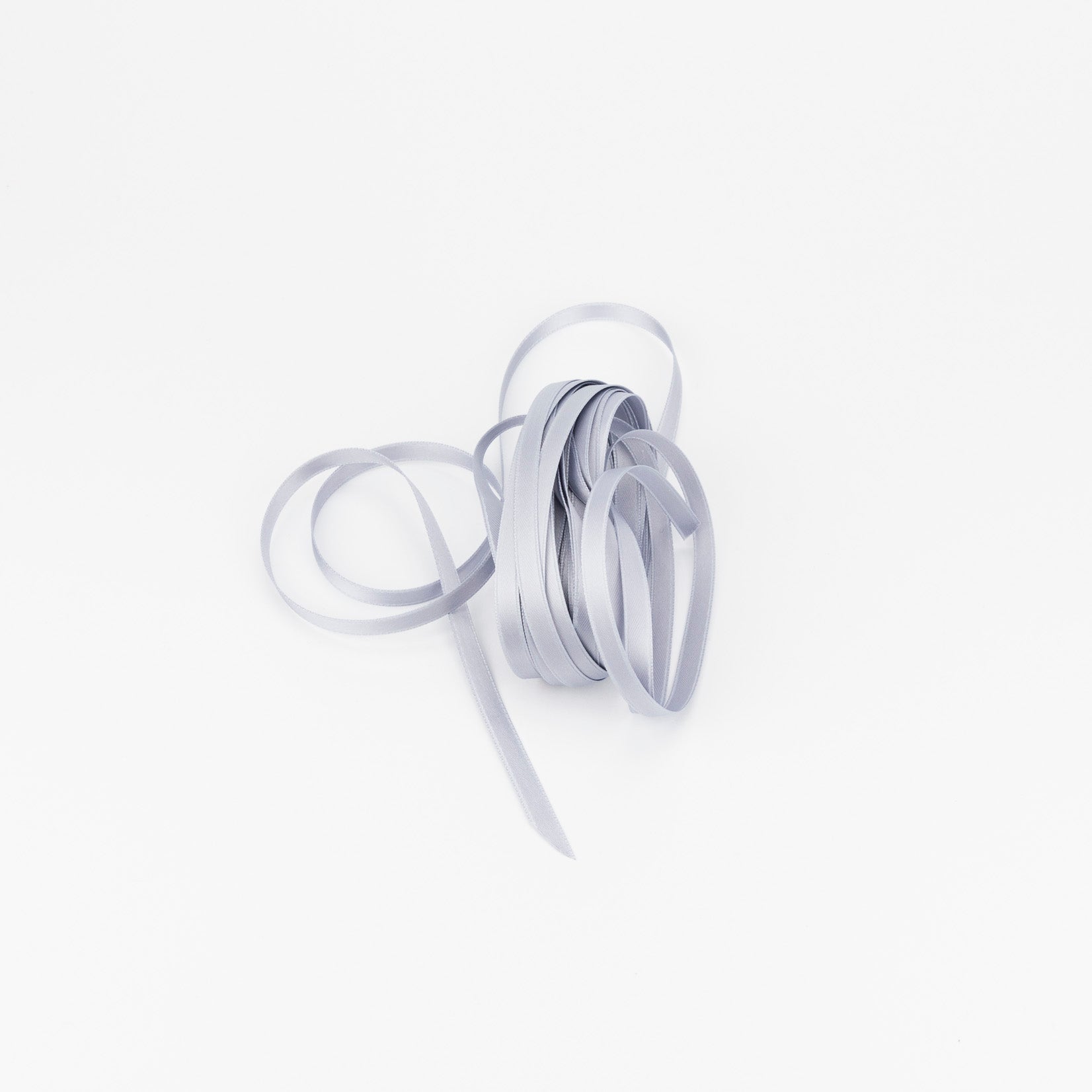 Satinband Geschenkband Schleife Geschenkverpackung 6 mm Satin silver silber