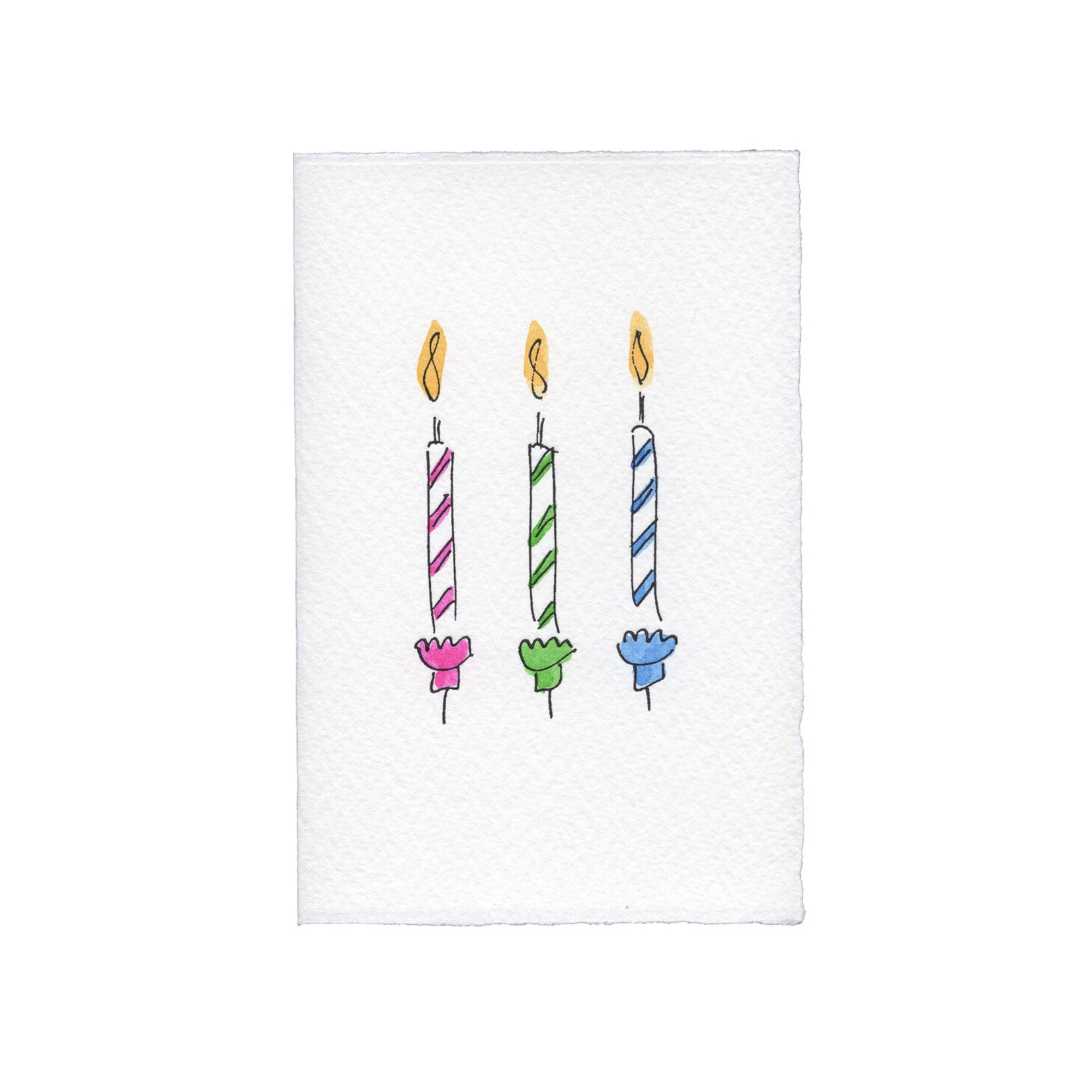 Scribble & Daub Klappkarte Birthday Candles Geburtstagskarte