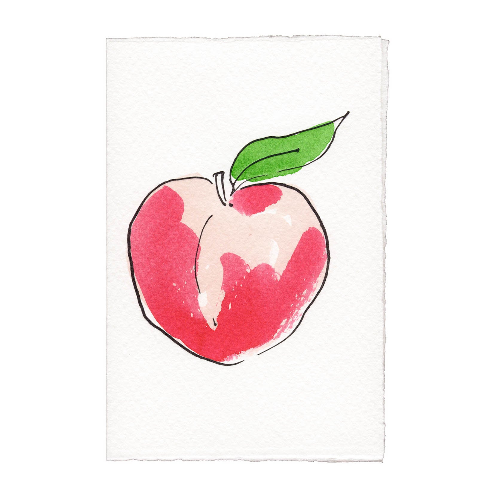 Scribble & Daub Klappkarte Peach