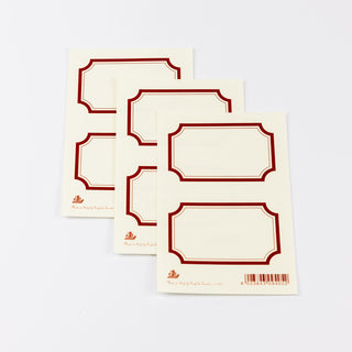 Tassotti Etiketten Scuola Rosso