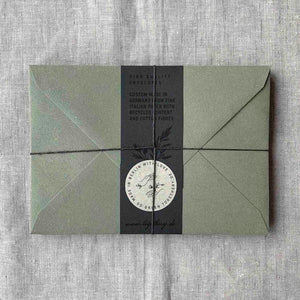 Togethery Risographie Riso Druck Briefkarten Set Briefset Karten Set Herbal Green Grün
