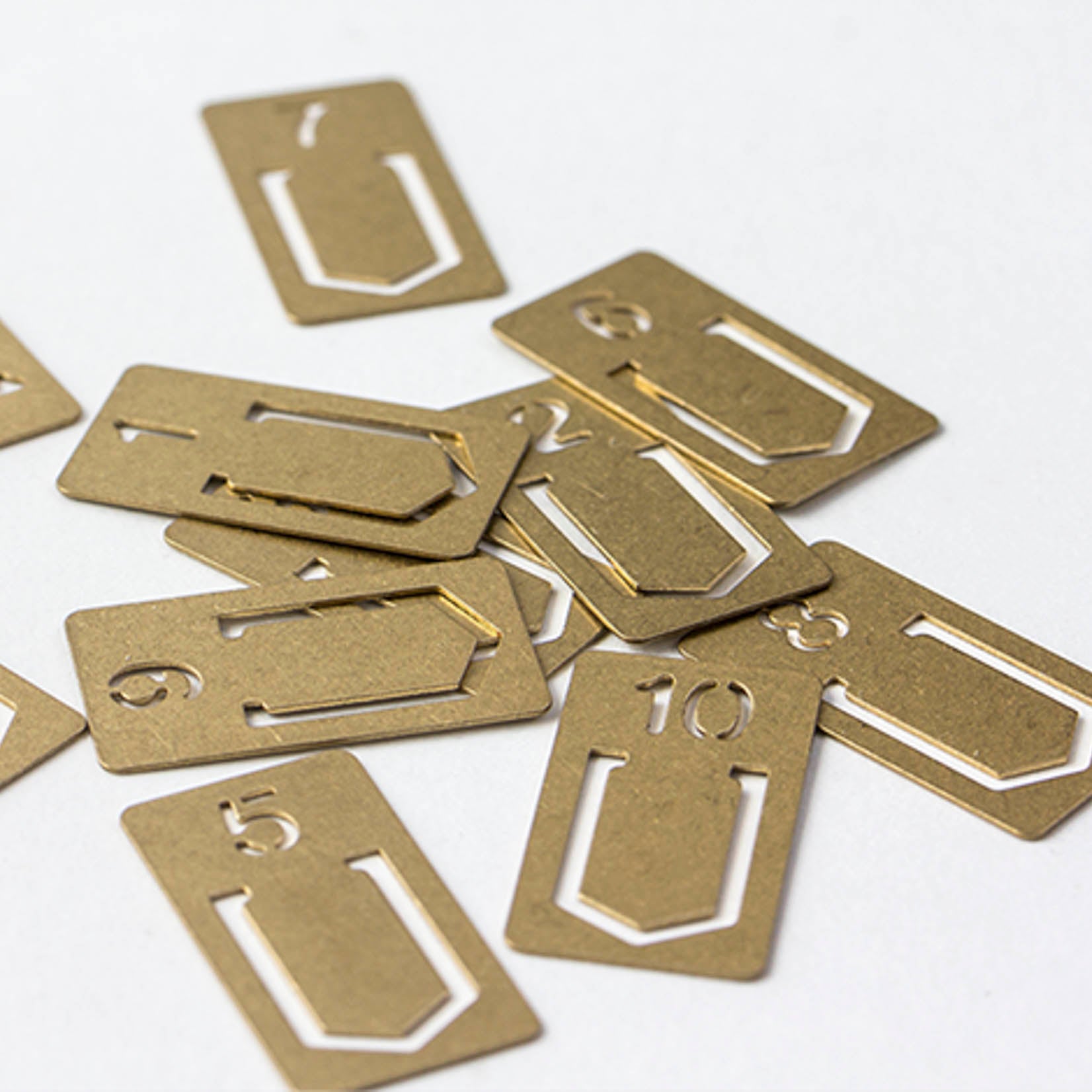 Traveler's Company Brass Number Clips