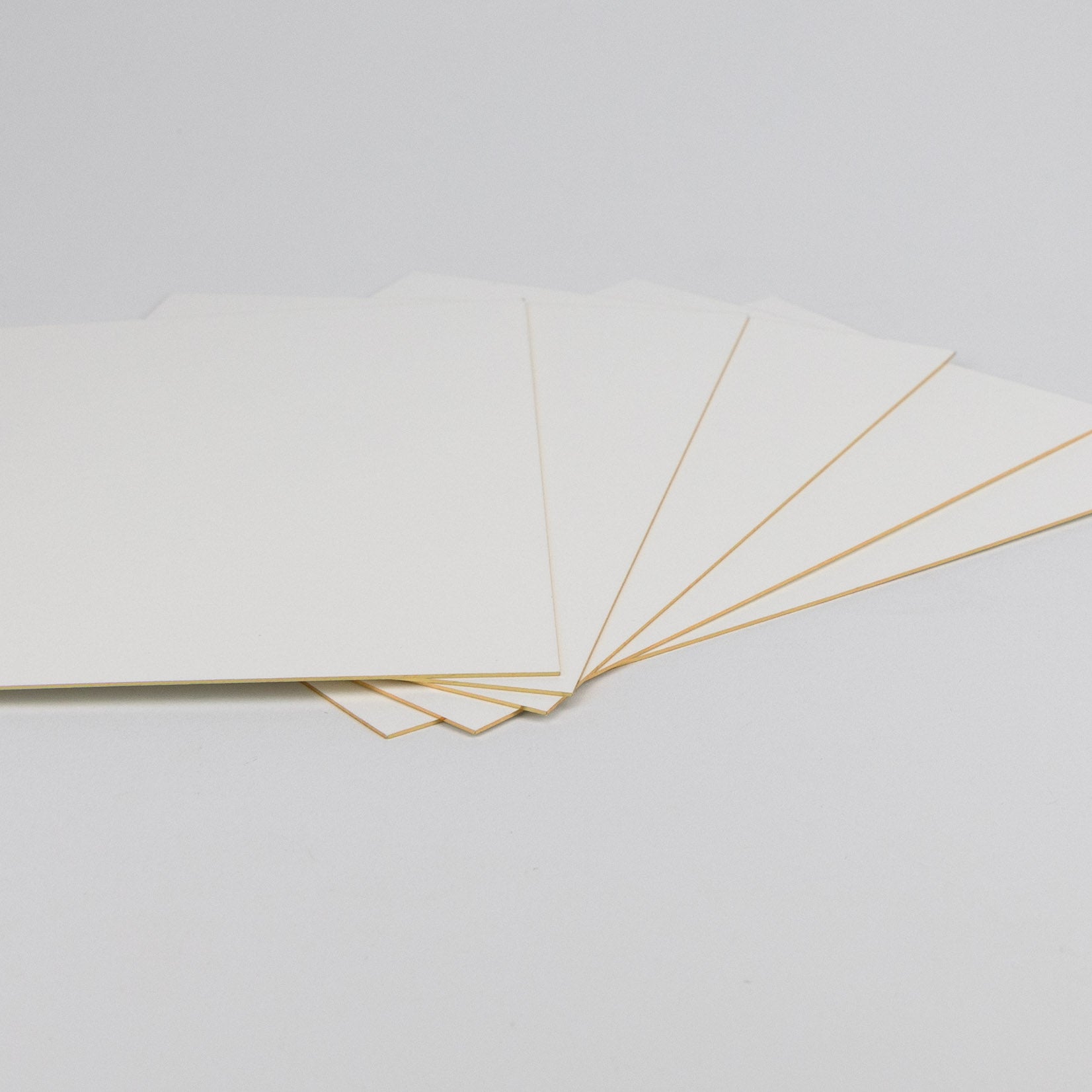 Werkstatt Höflich Letterpress Gestalten Postkarten Blanko Karten Farbschnitt gold